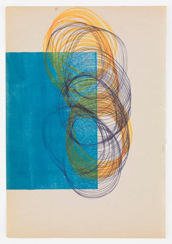 Austin Thomas, Drawing with Turquoise Square, 2016