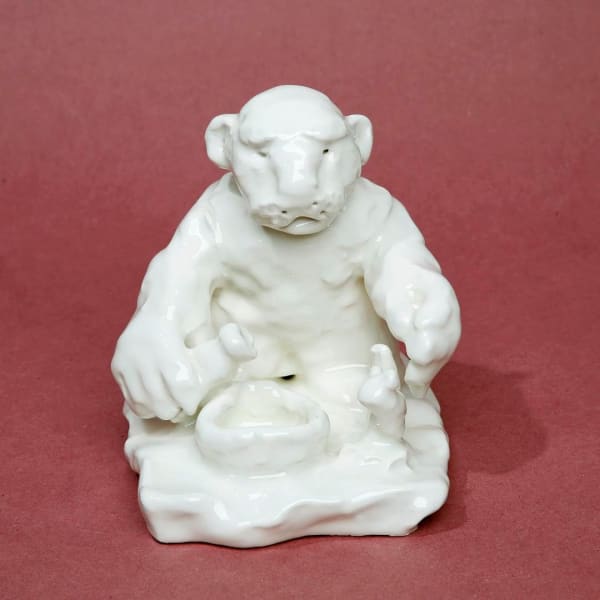 Jeffry Mitchell, Man pouring Cream for Cat, 2015