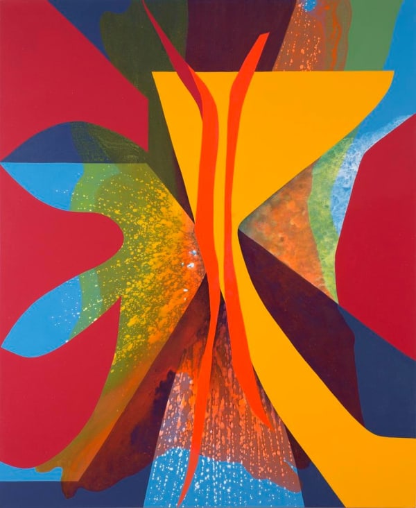 Rough Cut, Carrie Moyer, Yes Rays (aka Sisters’ Stamen), 2013