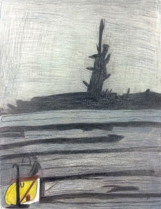 Andrew Hostick, Riley Sitting On The Acorn, 2013