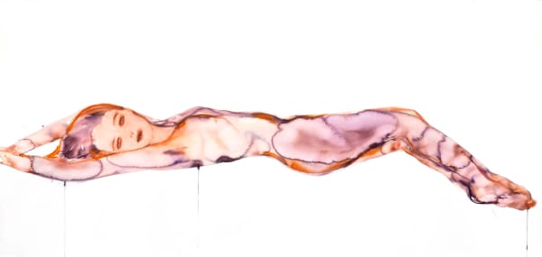 Kim McCarty, Reclining Purple Figure, 2010