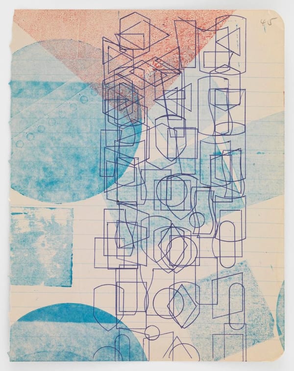 Austin Thomas, Pen Stenciled Ghost-printed, 2016