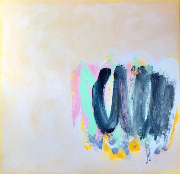 Cleve Gray - Lotus, acrylic 1977