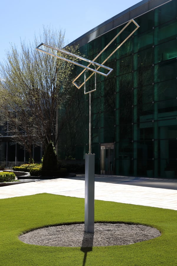 morrison-gallery-george-rickey-Two Open Rectangles Excentric V