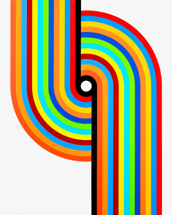 ANGELA JOHAL - Chromatic Scale No.2, 2018. Acrylic polymer on canvas.