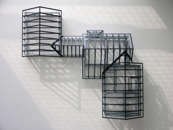 Don Gummer - Blue House. Painted wood, 2004