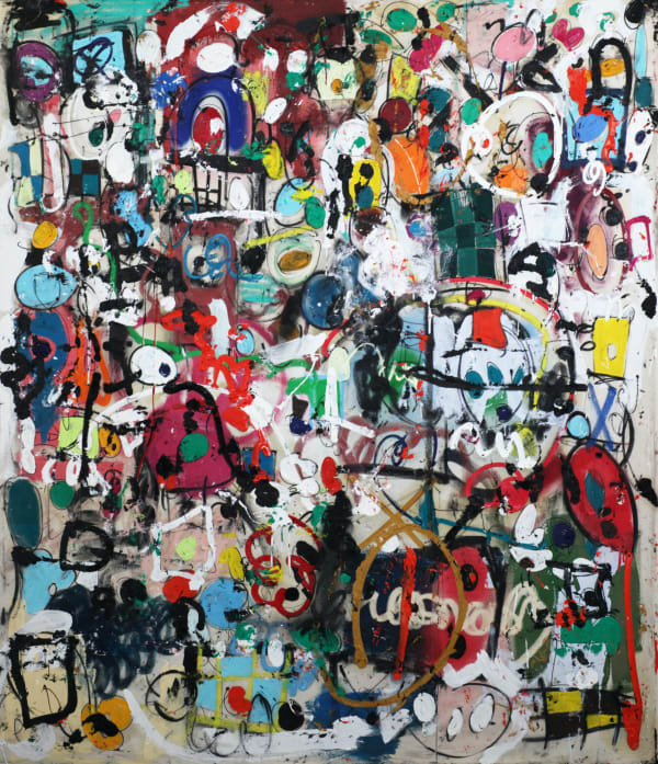 TAHER JAOUI - I Also Believe in Romance, 2021. Oil on canvas.