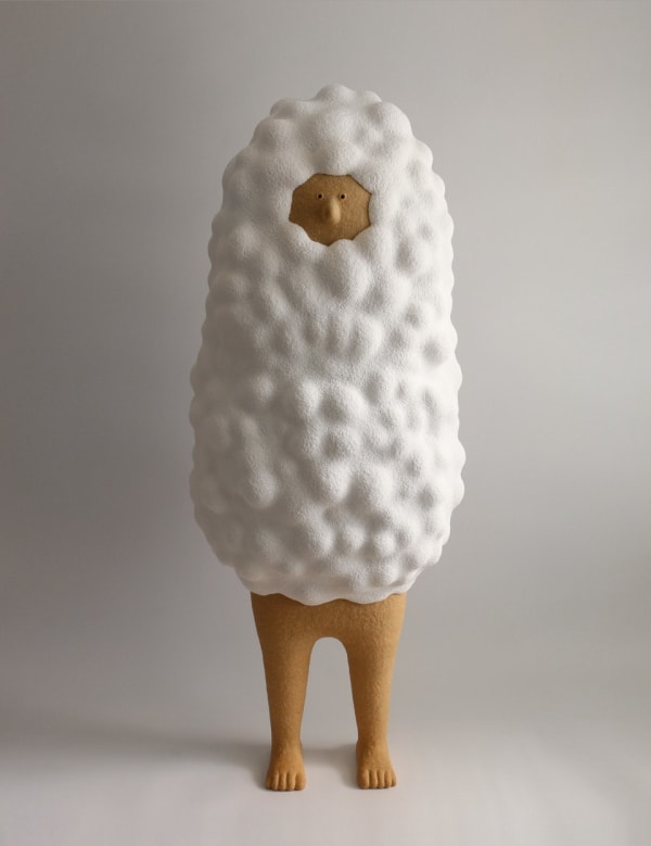 Jung 몽상 Daydream, clay, foam clay, 46x38x113cm, 2024