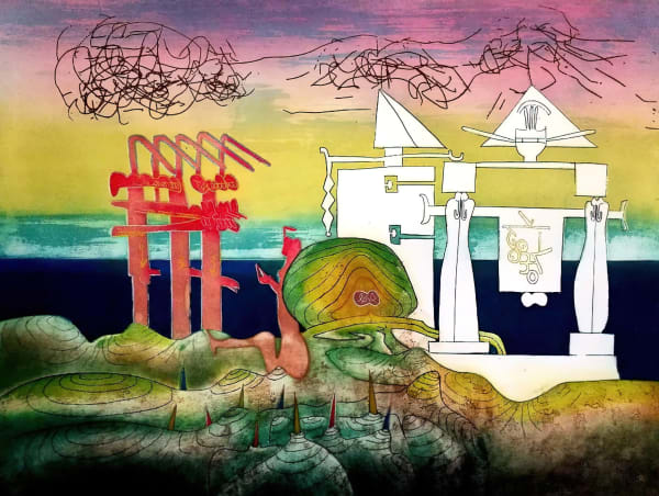 Roberto Matta, L'ARC OBSCUR DES HEURES, 8 PM, 1975