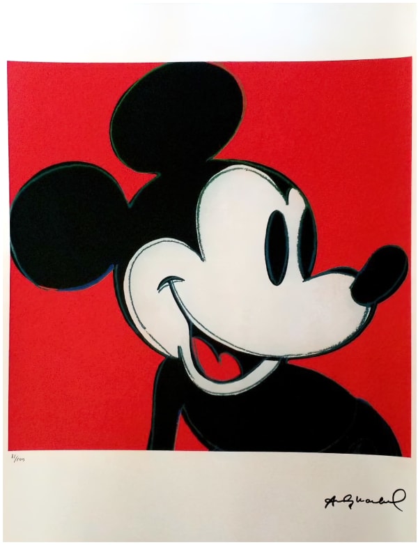 Andy Warhol, Mikey Mouse Red, 1928-1987