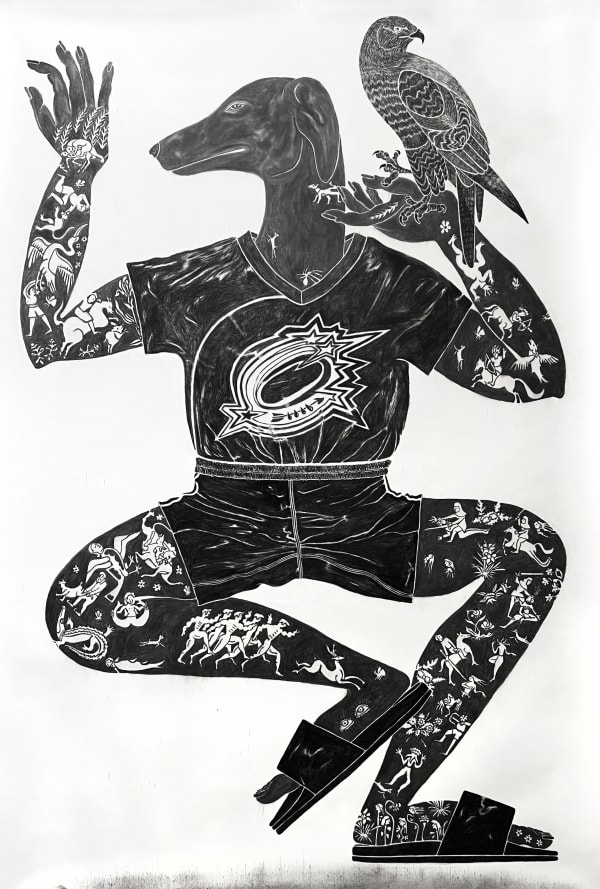 Nina van de Ven, Diana landing on the peeper, 2025