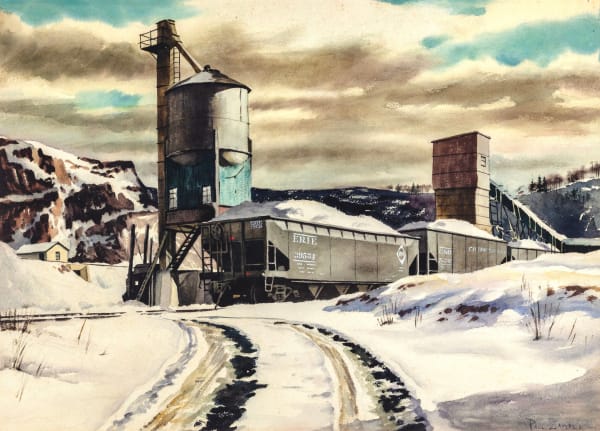 Paul Starrett Sample, Erie Railroad #187, c. 1935