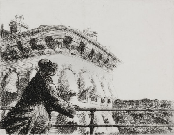 Edward Hopper, Girl on a Bridge, 1923