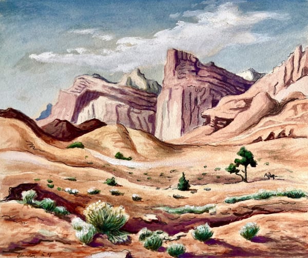 Thomas Hart Benton Desert Landscape, 1954 ON LOAN