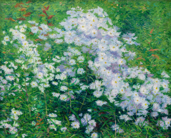 John Leslie Breck (1860-1899) Asters, c. 1893 Signed at lower left: JOHN LESLIE BRECK Oil on canvas 18 x 22 inches 45.7 x 55.9 cm SOLD