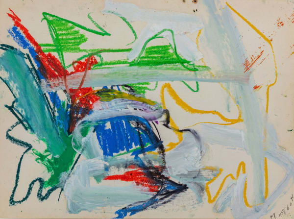 Mary Abbott (1921-2019) Untitled Signed at lower right: M. Abbott; affixed with the artist's inventory number on verso: MAC 2-811 Oil on paper 18 x 24 inches 45.7 x 61 cm