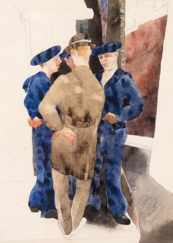 Charles Demuth (1883-1935) Study for "On 'That' Street", 1932 Watercolor and pencil on paper 10½ x 8 inches 26.7 x 20.3 cm ON RESERVE