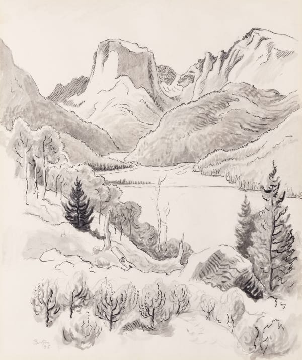 Thomas Hart Benton Mountain Lake, 1965