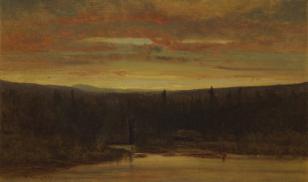George Inness, Campfire at Sunset, 1867