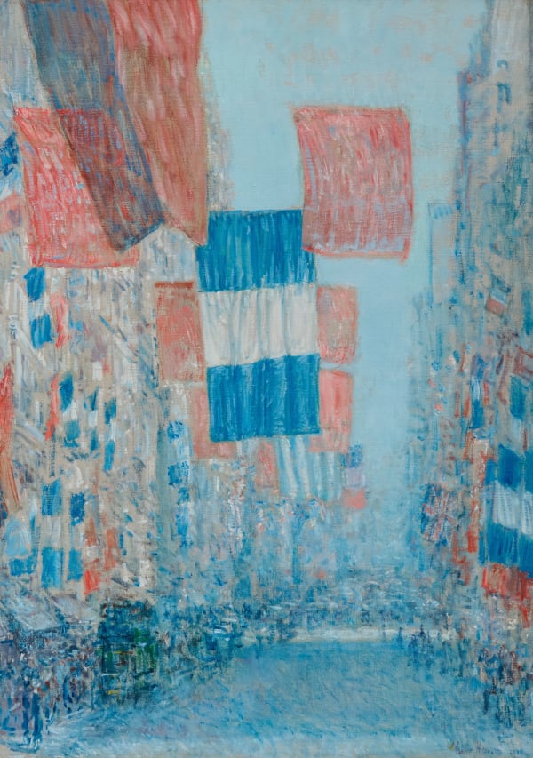 Childe Hassam Avenue of the Allies (Haiti, Guatemala, Greece, France and Beyond), 1918