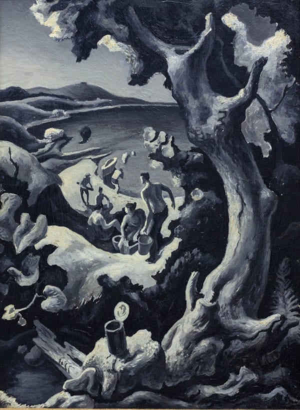 Thomas Hart Benton, Study for "Picnic", c. 1952