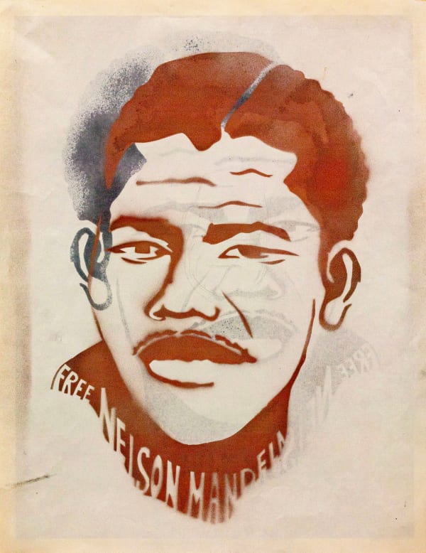 David Hammons Nelsons (a double-sided work), c. 1987 Stenciled paint and pencil on paper 22½ x 17½ inches 57.1 x 44.5 cm SOLD