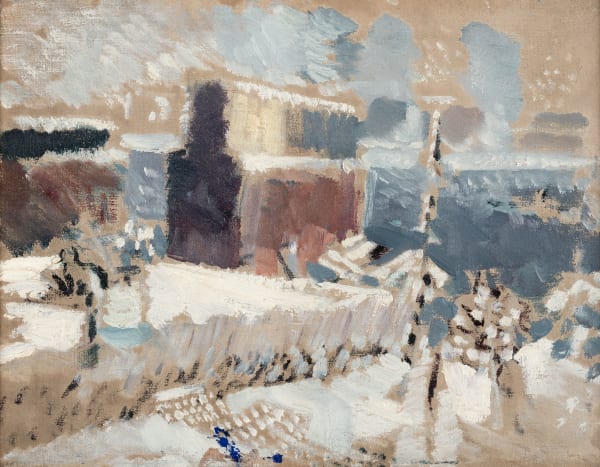 John Marin, Untitled (Grain Elevator), c. 1915