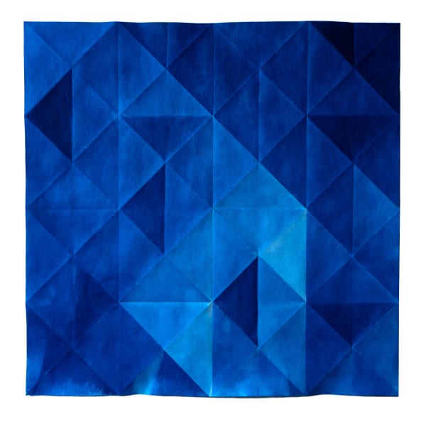 Fritz Horstman, Folded Cyanotype 227, 2023