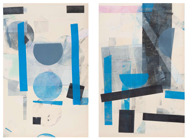 Austin Thomas, Line Form Color (Diptych), 2017