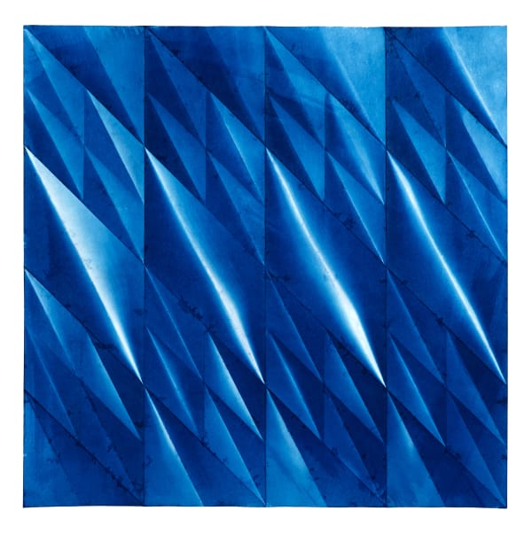 Fritz Horstman, Folded Cyanotype 255, 2023
