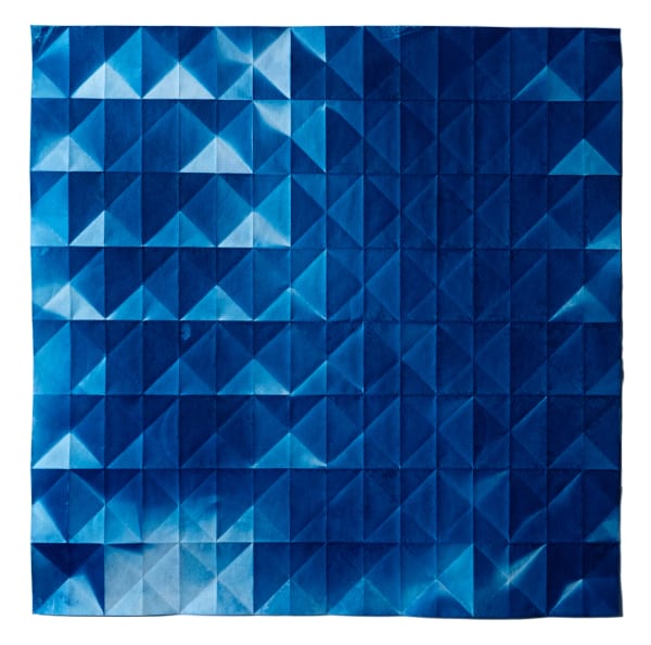 Fritz Horstman, Folded Cyanotype 244, 2023