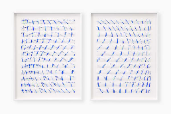Zaida Oenema, Line Series VI and VII (Intersected) - diptych, 2024