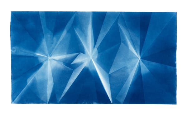 Fritz Horstman, Folded Cyanotype 266, 2023