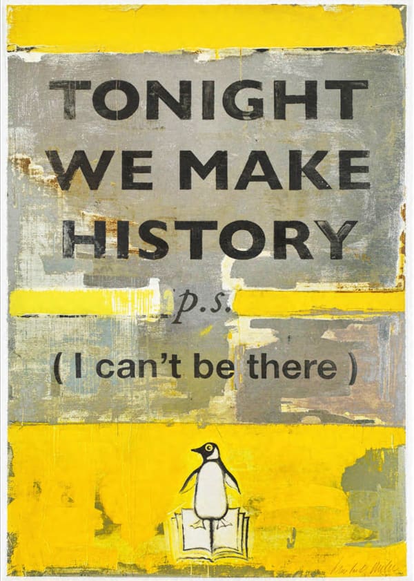 Harland Miller, Tonight We Make History , 2018