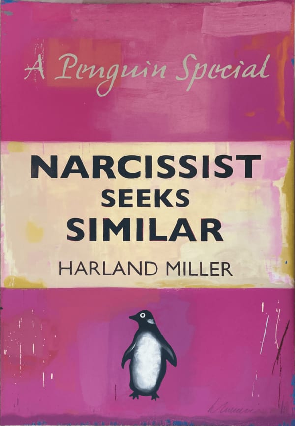Harland Miller, Narcissist Seeks Similar (Large), 2021