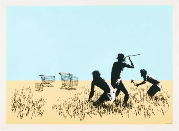 Banksy, Trolleys Colour (Signed)