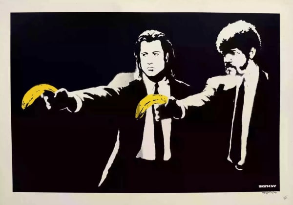 Banksy, Pulp Fiction (Signed), 2004