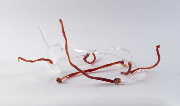 Floria Tosca Cabinet of Trusted Cures #3, 2024-25 Borosilicate glass 10 x 22cm Dimensions variable