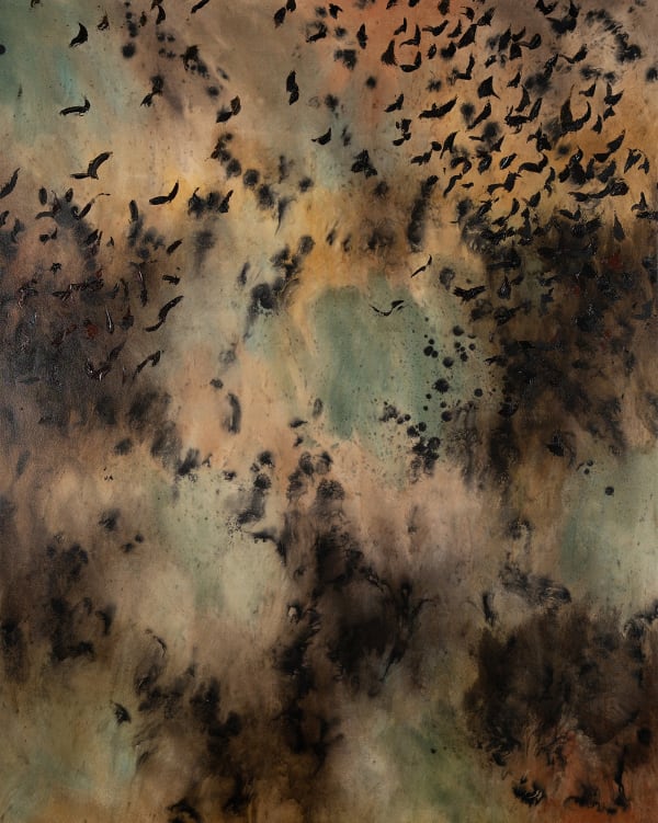 Christopher Horder Fevre Dream, 2024 Handmade watercolour, Indian ink and oil on canvas 200 x 160cm