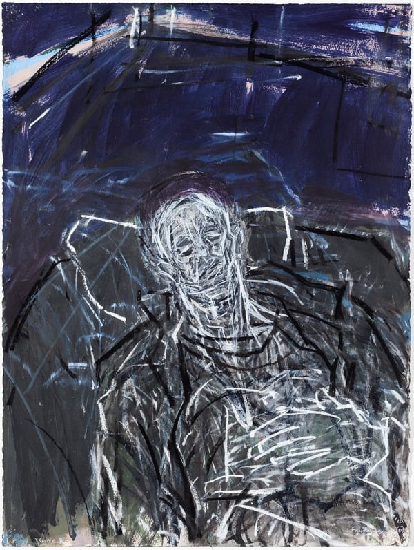 David Fairbairn D.G. No.8, 2009 Acrylic gouache,charcoal,pastel & chinagraph 76 x 56cm artwork size