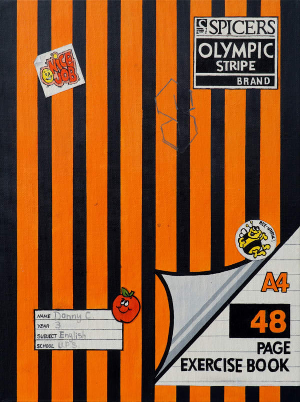 Donovan Christie School Board, 2026 Acrylic on canvas board 30.5 x 23cm