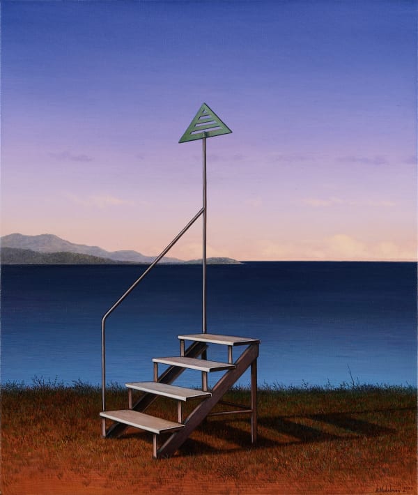 Adam Nudelman Between Heaven and Earth, 2022 Acrylic and oil on linen 65 x 58cm