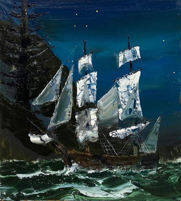 Paul Ryan New North Wind , 2021 Oil on Linen 102 x 92cm