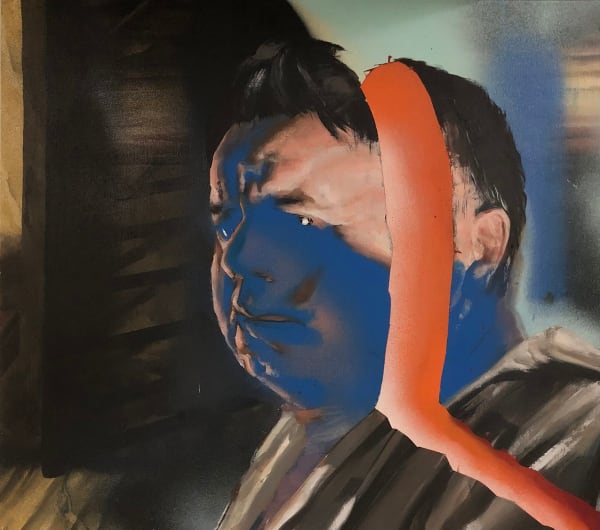 Matt Coyle M.S #4, 2022 Acrylic & enamel on board 49 x 55cm