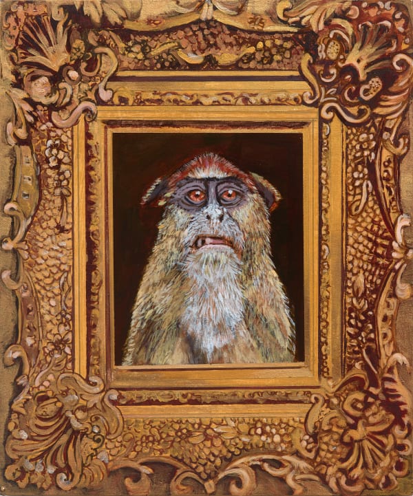 Floria Tosca Dominic, 2025 Acrylic on board 20cm x 30cm