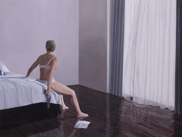 Jonathan Dalton The Implied Escalation to Violence, 2016 Oil on Canvas 91 x 120cm