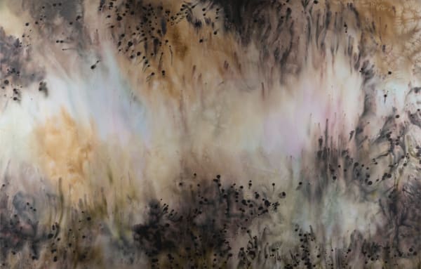 Christopher Horder Hotel Tiepolo, 2018 Watercolour, acrylic and coloured inks on canvas 191 x 300cm