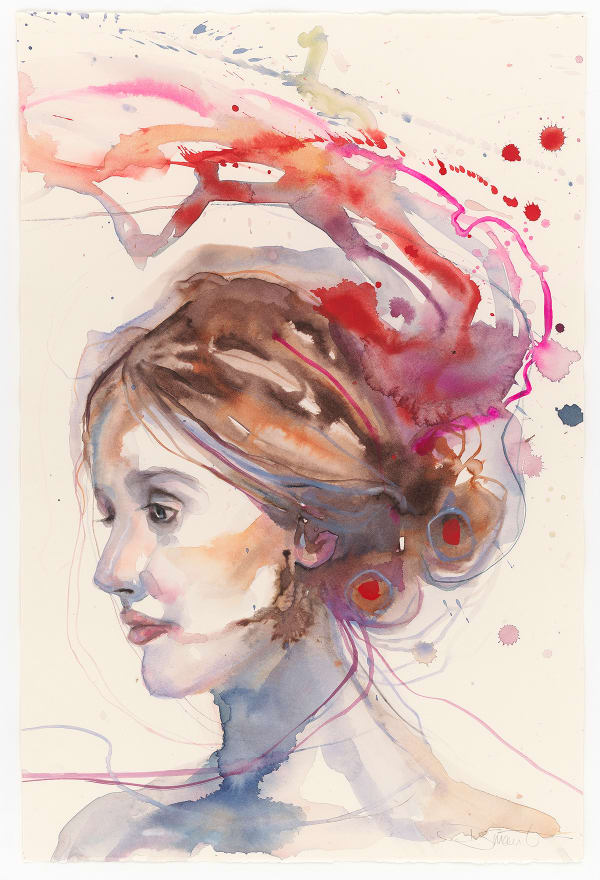 Dee Smart Virginia, 2024 Gouache on Arches paper 64 x 45cm, framed