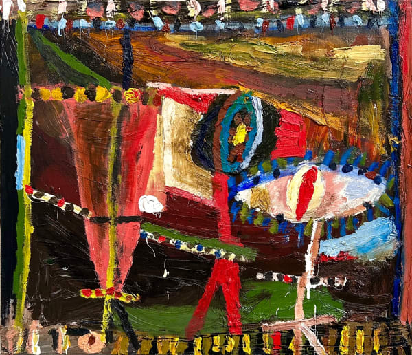 James Drinkwater Piano Nobile (reprise no. 1) , 2025 Oil on linen 60 x 70cm 76 x 87 x 8cm Framed