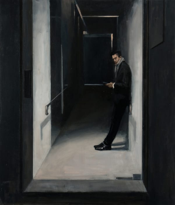 Marie Mansfield The parton, 2023 Oil on board 70 x 60cm